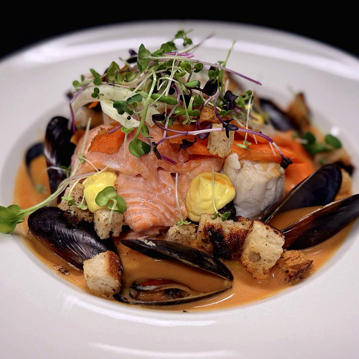 Bouillabaisse på Restaurang Tylöhus.