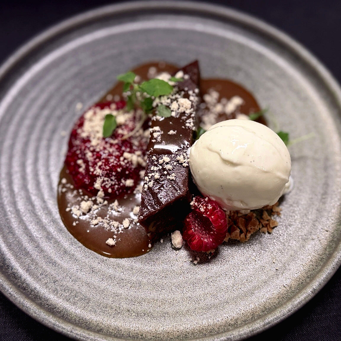 Chokladpastej på Restaurang Tylöhus.