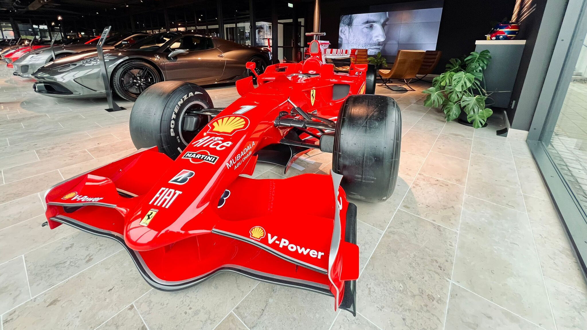 Ferrari F2008 Formula One Car i Per Gessles Ferrarisamling.