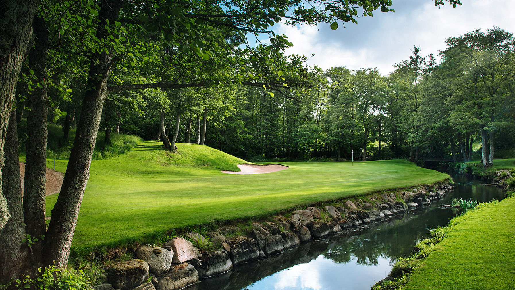 Halmstad golfklubb i Tylösand.