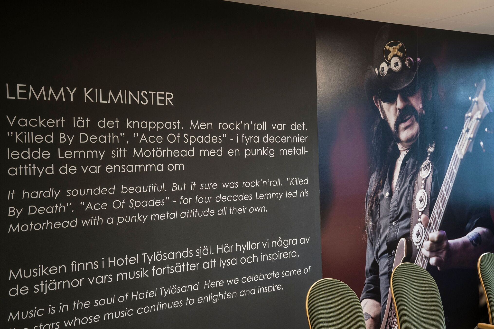 Hotel Tylösand Konferenslokal Lemmy Kilmister