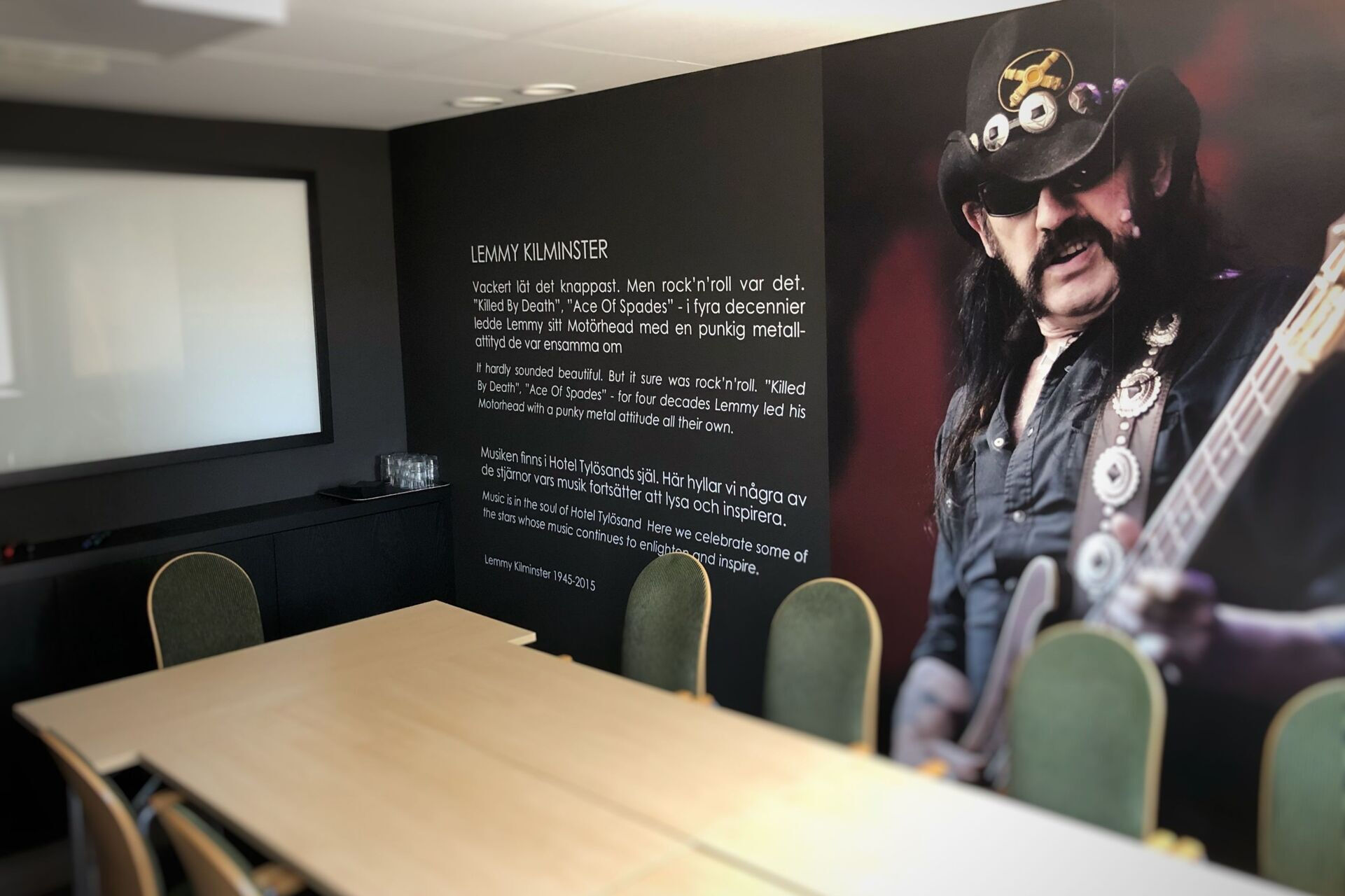 Hotel Tylösand Konferenslokal Lemmy Kilmister