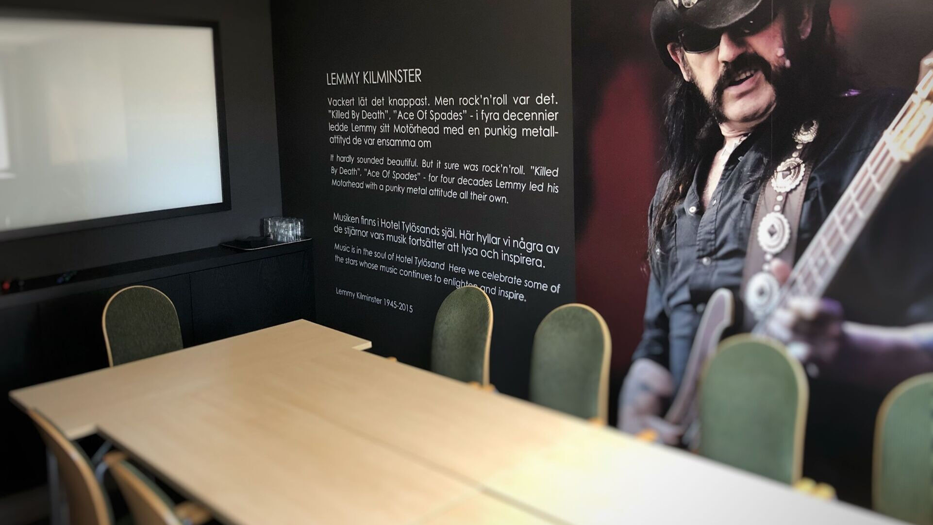 Hotel Tylösand Konferenslokal Lemmy Kilmister