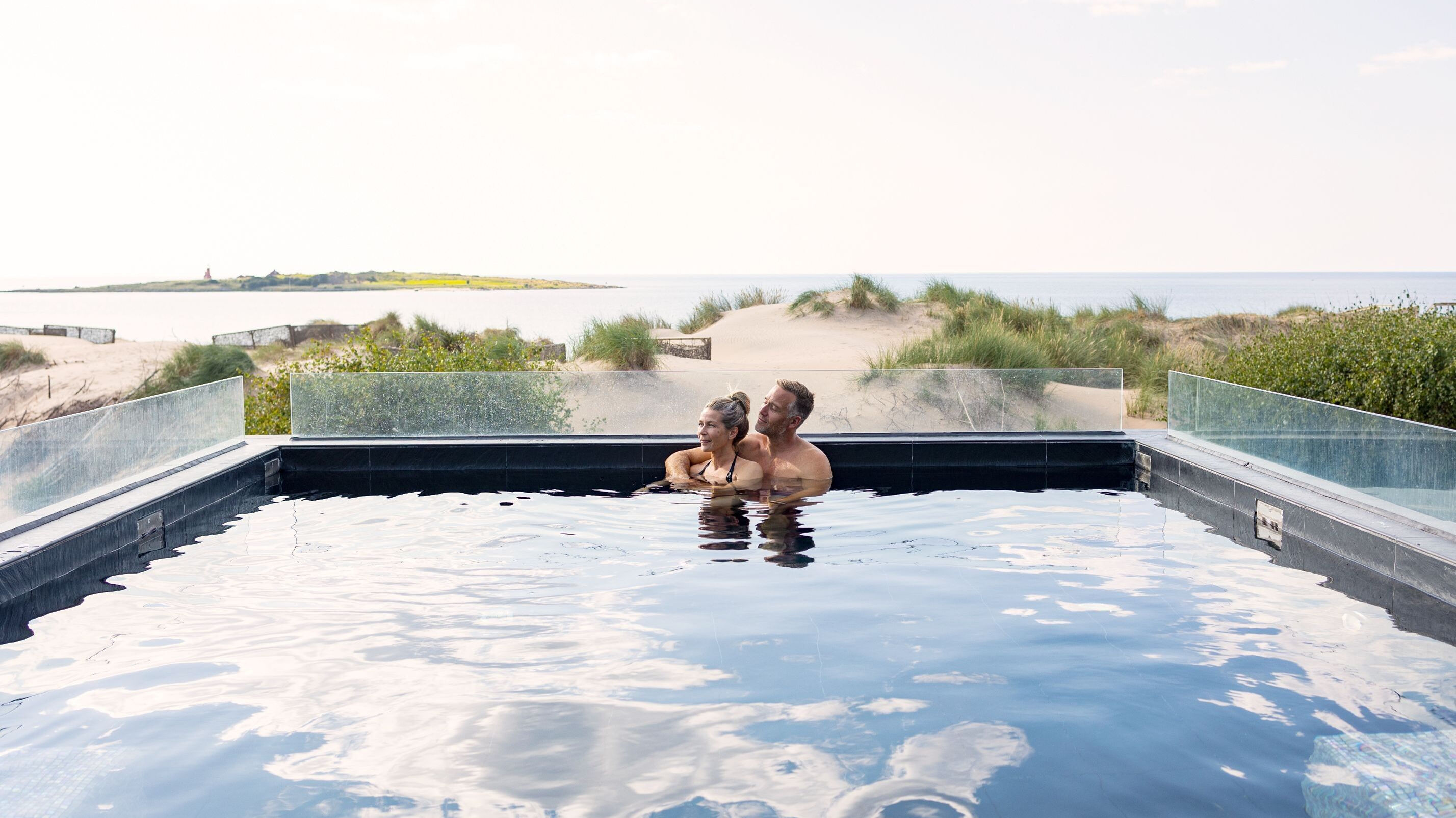Hotel Tylösand Ett par badar i The Spa utepool