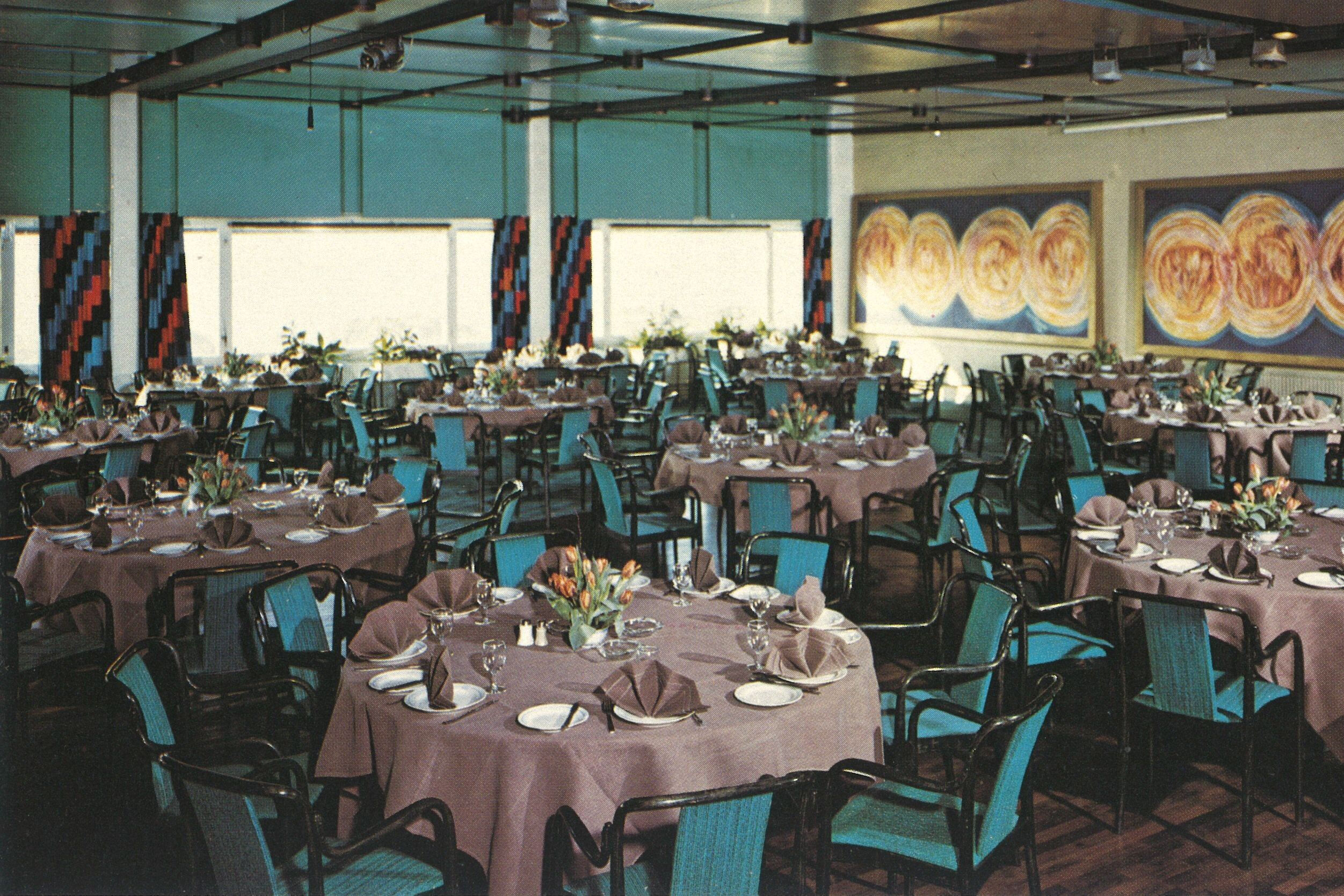 Middagsdukning i Restaurang Tylöhus 1970-talet