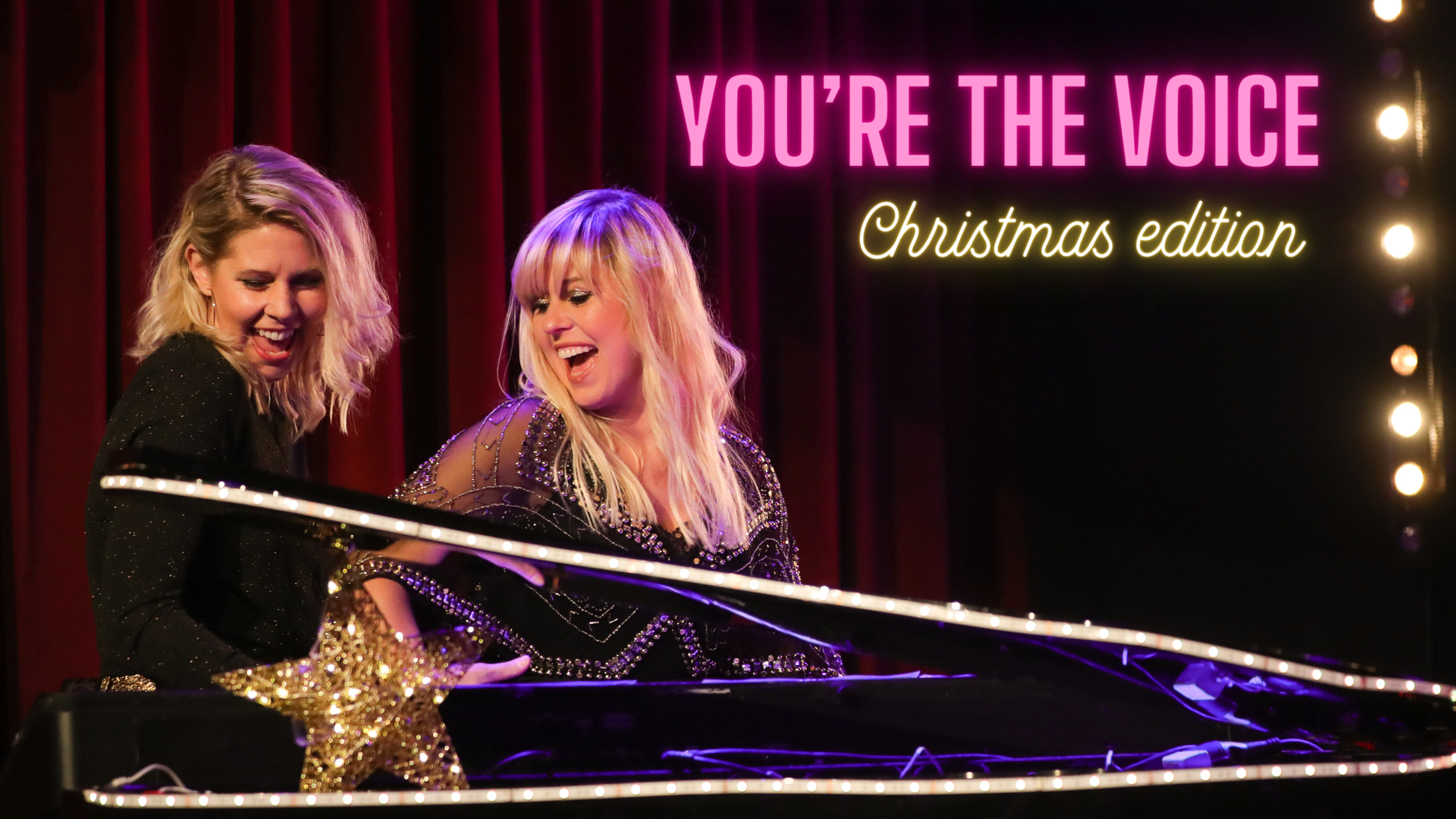Julbord med julshow i Tylösand, You're the voice med Angelica A