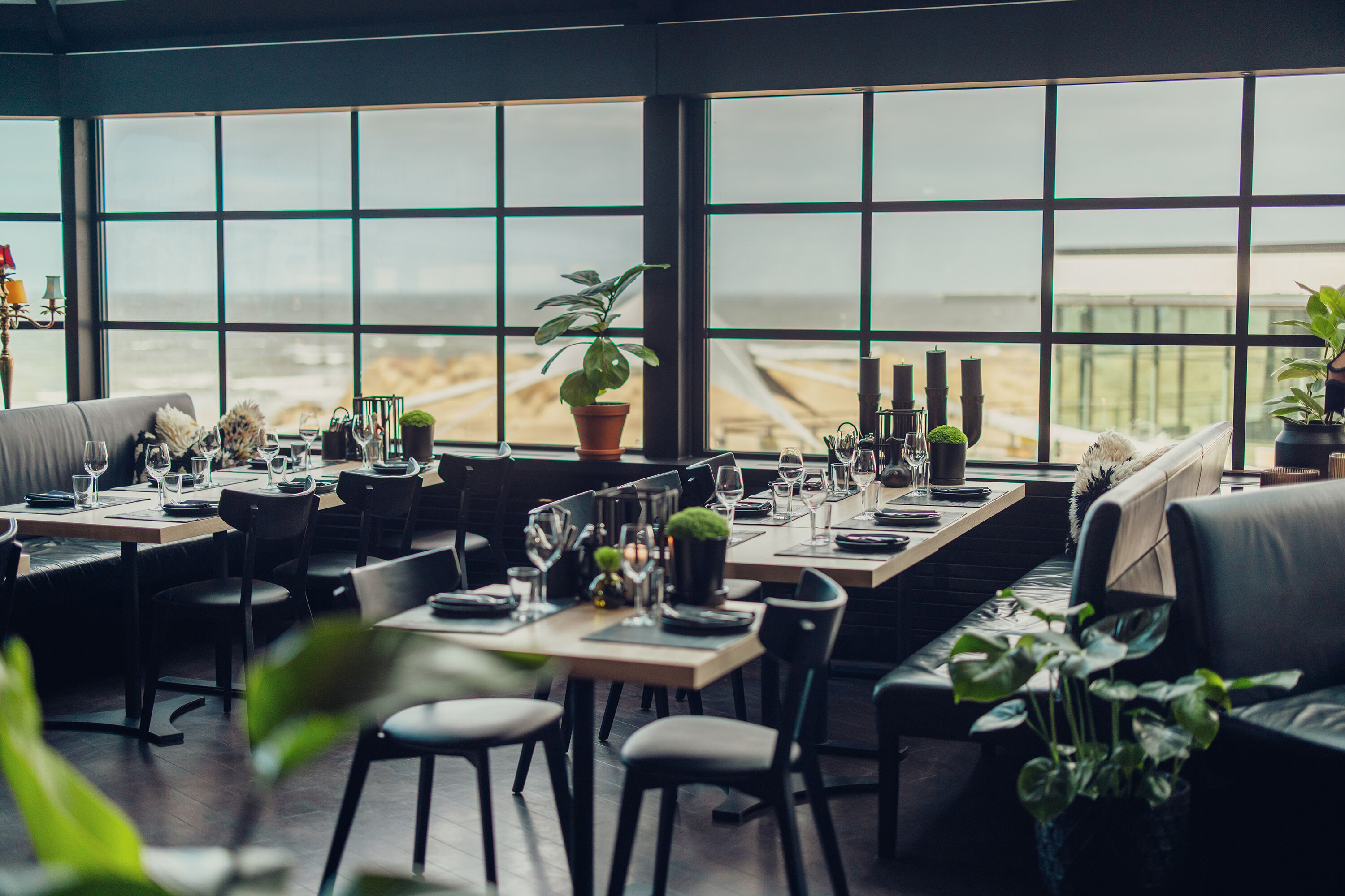 Bordsdukning på Restaurang Titus Tapas 